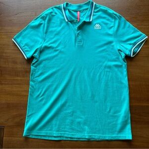 Kappa Teal Blue Polo Shirt - Large